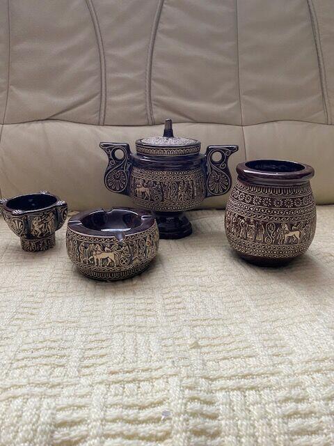 Stary ceramiczny zestaw