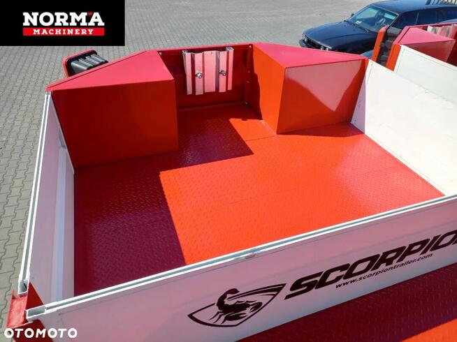 Naczepa niskop. SCORPION Hydraulika, 4 osie.