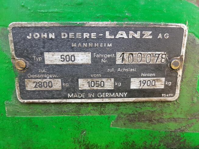 Ciągnik rolniczy JOHN DEERE LANZ 500 !!!