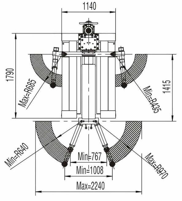 Podnośnik jednokolumnowy 2,8T automat mobilny samochodowy