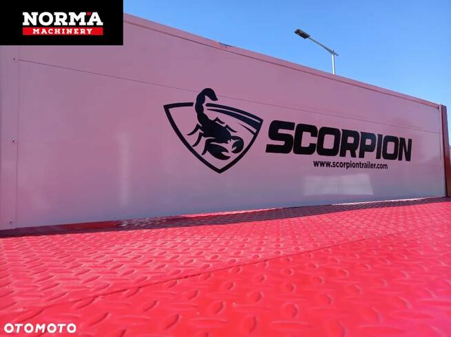 Naczepa niskop. SCORPION Hydraulika, 4 osie.