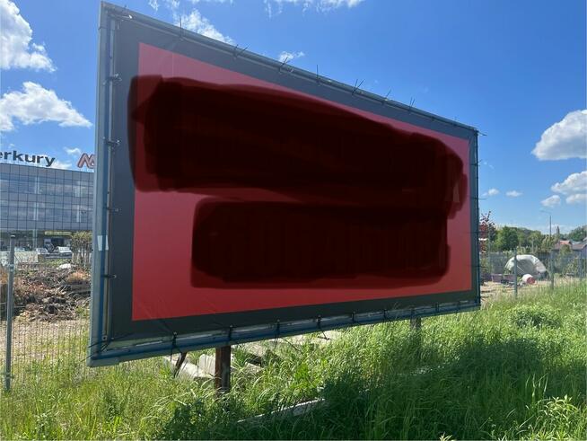 Tablica reklamowa jednostronna wolnostojąca baner billboard