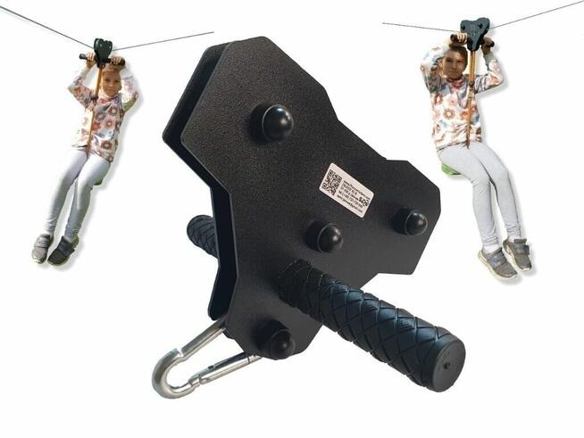 Tyrolka zjazd park linowy solidny ogrodowy