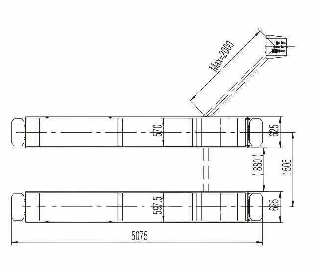 Podnośnik NOŻYCOWY, diagnostyczny, SPECJALISTYCZNY 4T