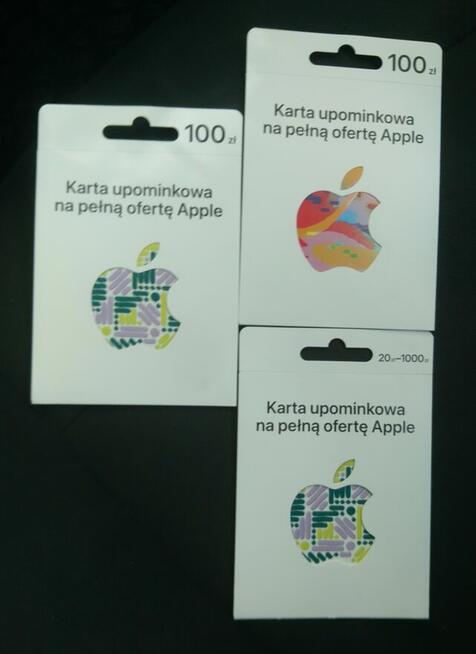 Karty upominków 3szt na pełna ofertę Apple