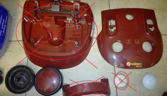 Zelmer Wodnik Trio typ 619.5.B51E-odkurzacz na części !