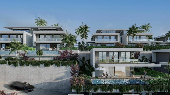 Nowoczesne i stylowe wille z widokiem na morze w Alanyi