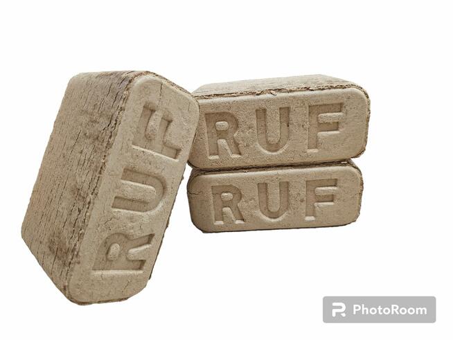 Brykiet RUF drzewny buk-dąb. Zamiennik węgiel, drewno