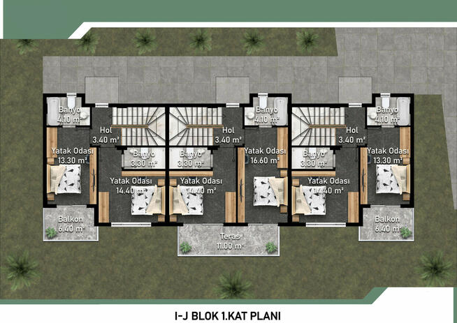 Kompleks mieszkaniowy w Alanyi-Kargicak TURCJA
