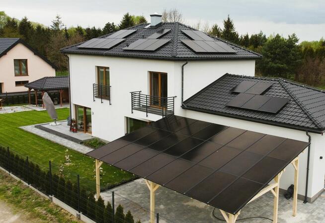 Altana Fotowoltaiczna Carport 9,9KWp Drewniana Wiata
