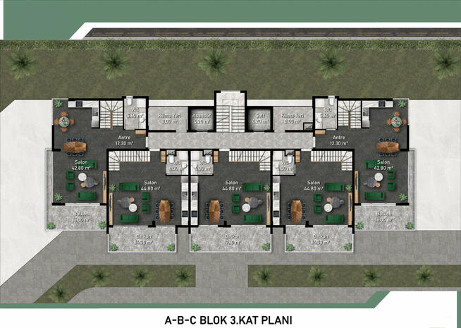 Kompleks mieszkaniowy w Alanyi-Kargicak TURCJA