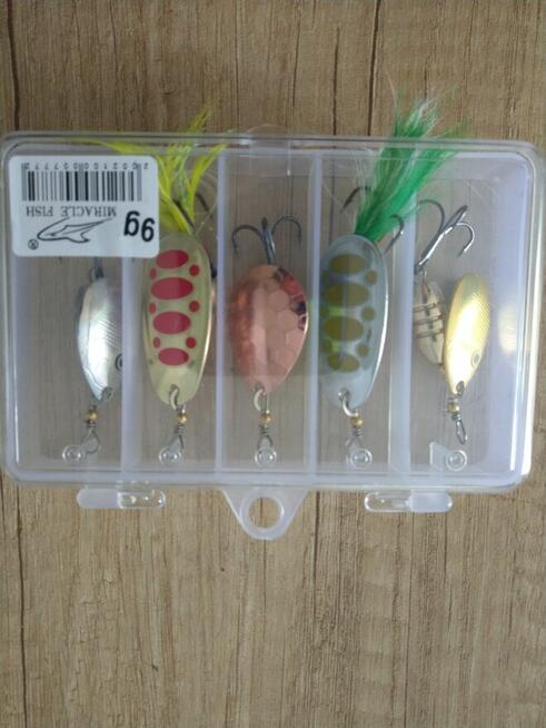 Komplet obrotówek 10szt na okonia i szczupaka