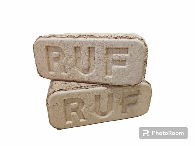 Brykiet RUF drzewny buk-dąb. Zamiennik węgiel, drewno