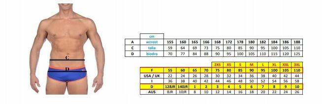 4 ARENA MEN DYNAMO 6.6CM SLIPY Kąpielówki Męskie CZARNE 73cm