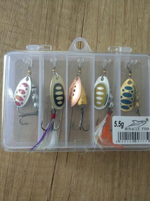 Komplet obrotówek 10szt na okonia i szczupaka