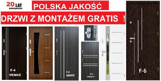 Drzwi zewnętrzne do mieszkania- MONTAŻ GRATIS!
