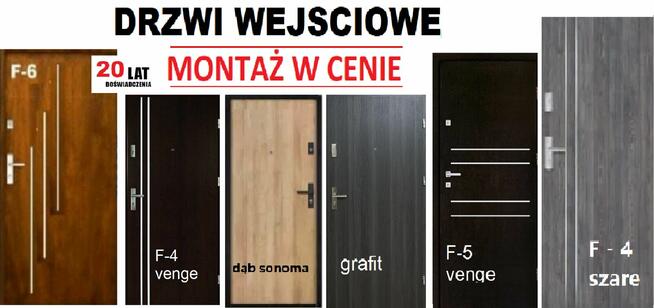 Drzwi wejściowe z montażem ZEWNĘTRZNE do mieszkania- wewnątr