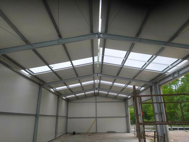 Konstrukcja hali stalowej o wymiarach 8m x 24m x 5,5m