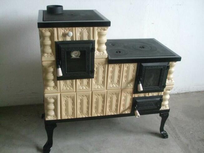 Kaflowa kuchnia węglowa 3/2 K+S+S+Ż krem