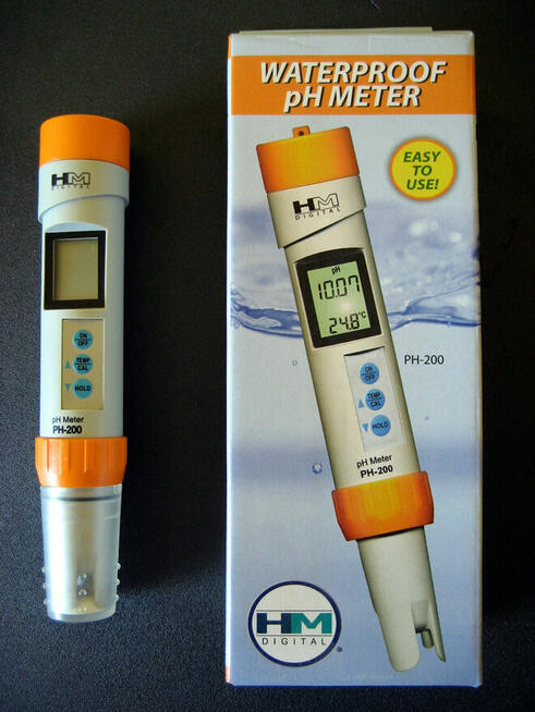 Miernik pH. WaterProof PH-200 HM Digital. Jakość wody.