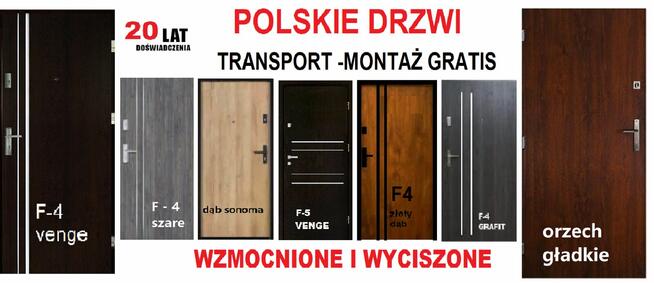 Drzwi wejściowe z montażem ZEWNĘTRZNE do mieszkania- wewnątr