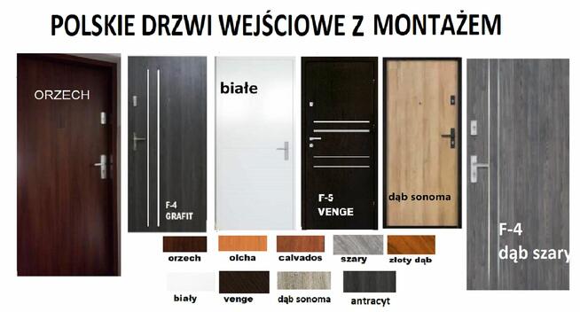 Drzwi zewnętrzne do mieszkania- MONTAŻ GRATIS!