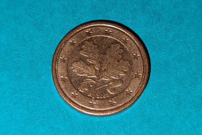 1 Euro Cent 2002r Niemcy Moneta Starocia