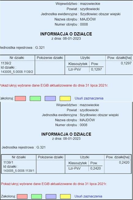 Okazja!!! Dwie działki budowlane w cenie jednej! Majdów