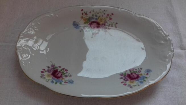 Półmisek porcelanowy owalny z Wałbrzycha, Vintage