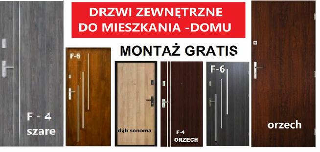 Drzwi zewnętrzne do mieszkania- MONTAŻ GRATIS!