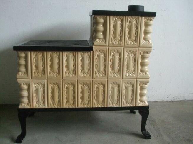 Kaflowa kuchnia węglowa 3/2 K+S+S+Ż krem