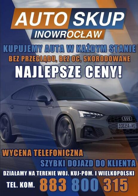 SKUP AUT TORUŃ - ZŁOMOWANIE / KASACJA / AUTO SKUP