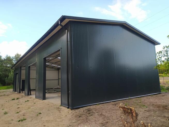 Konstrukcja hali stalowej o wymiarach 8m x 24m x 5,5m