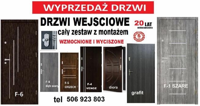 Drzwi wejściowe z montażem ZEWNĘTRZNE do mieszkania- wewnątr