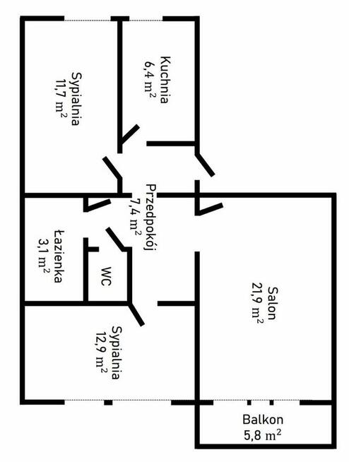 Mieszkanie 3-pokojwe przy ul. Tatarkiewicza 8