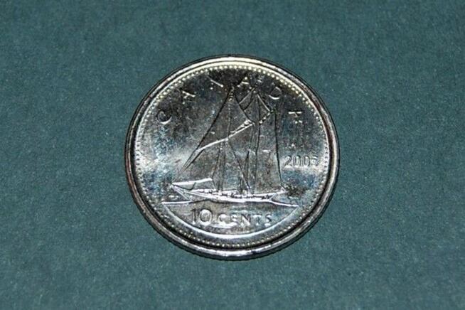 Ten Cent Canada 2005r Moneta Starocia