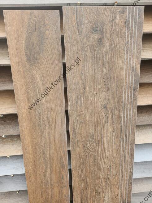 Stopnica drewnopodobna na schody 120x30 płytki podłogowe