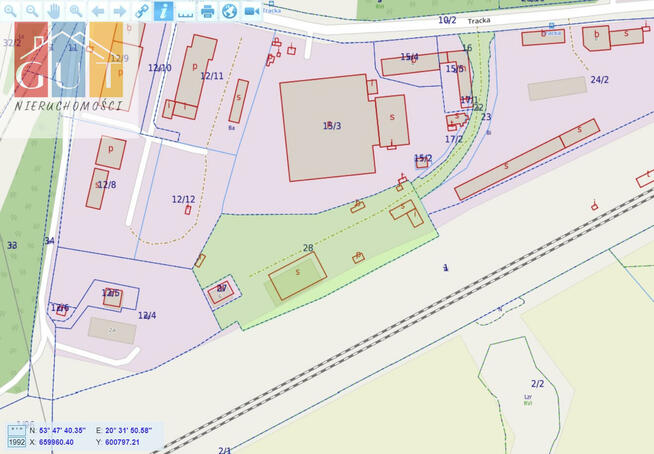 Działka inwestycyjna Olsztyn Track