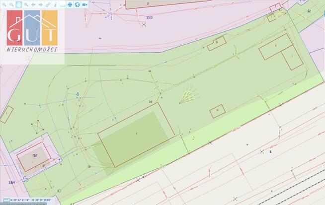 Działka inwestycyjna Olsztyn Track