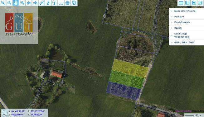 Działka budowlana Szczęsne gm. Purda