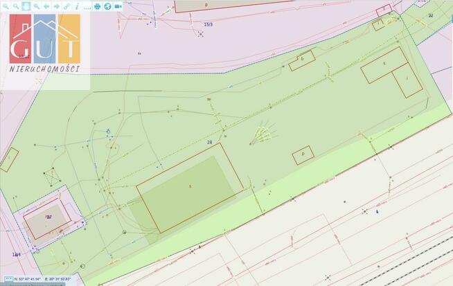 Działka inwestycyjna Olsztyn Track