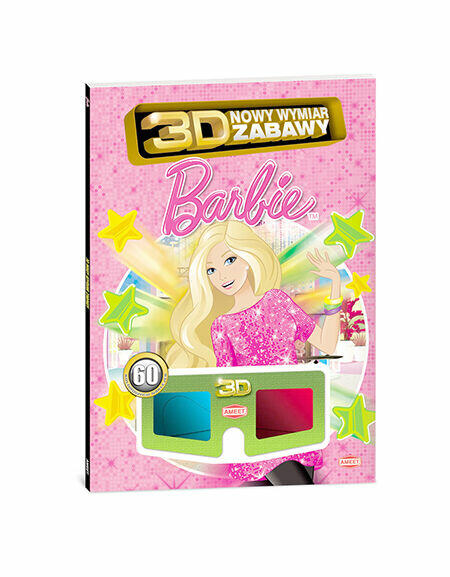 nowa książka Barbie 3D nowy wymiar zabawy i quizy i naklejki