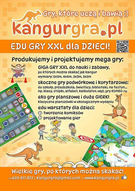 GRA XXL dla DZIECI ZDROWIA edukacyjna gra wielkoformatowa