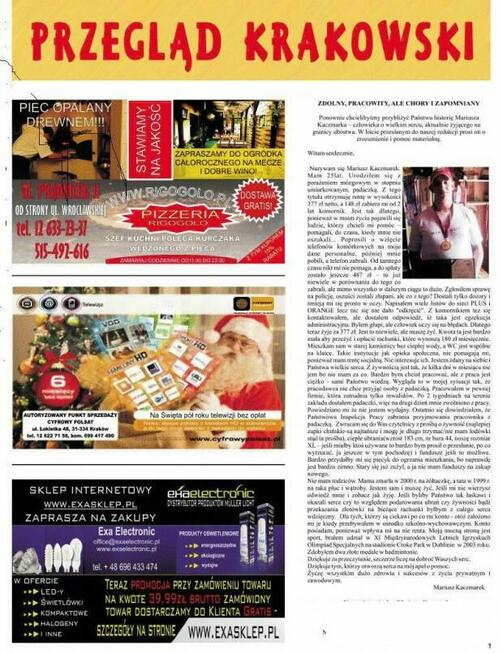 BLAGAM TYLKO O PODAROWNIE MI ZYWNOSCI I UBRAN ZA CO DZIEKUJE