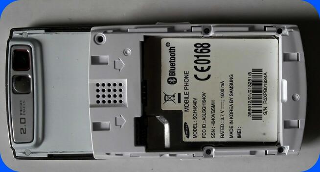 Samsung Model SGH-i640V