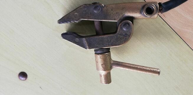 Mosiężny profesjonalny zacisk masowy +wtyczka