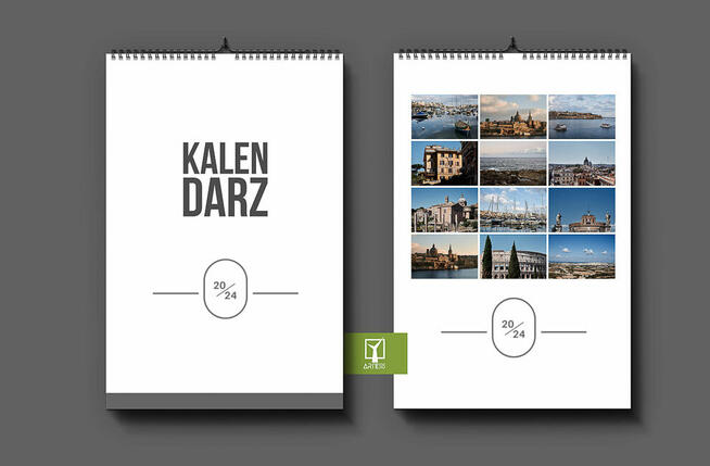 Szablony kalendarzy A3 Projekty PSD do zdjęć Wzory