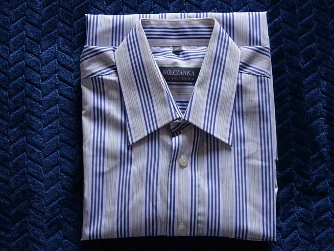 NOWA wizytowa koszula męska z krótkim rękawem Wólczanka, 41