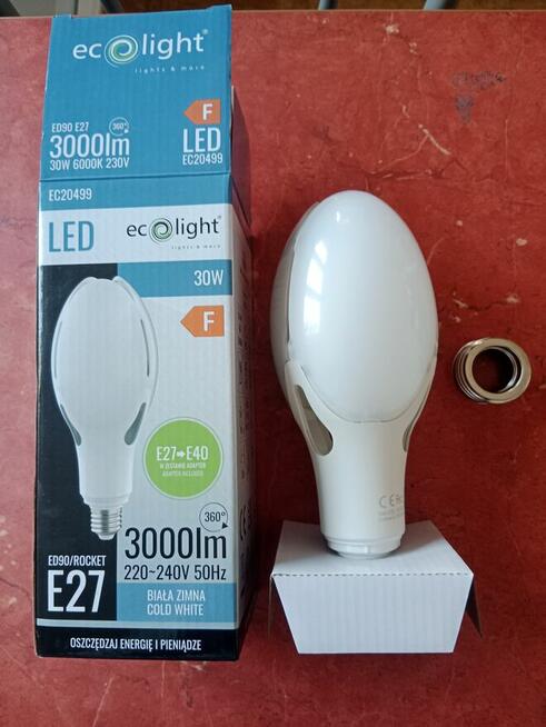 Lampa z diodami LED 30W biała zimna