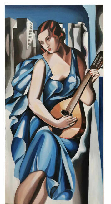 Tamara Łempicka- KOBIETA Z MADOLINĄ